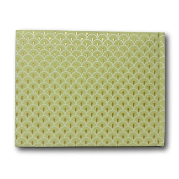 Hallmark Guest Book Pale Green Flocked Multi Occasion Open House Party Memorial - Picture 4 of 5